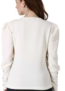 Elegant Puff Sleeve Top