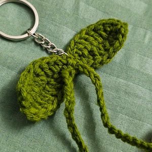 Crochet Tulip Keychain