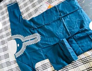 Sea green Kurti Set For Women