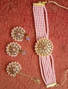 Kundan NECKLACE SET - Alloy Gold Plated Jewel Se