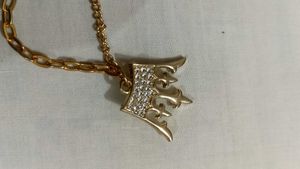 Crown Chain Broach