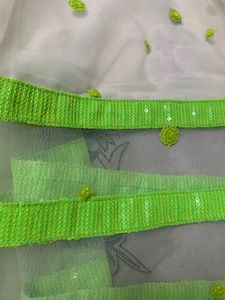 White Suit With Dupatta Absolutely New With Price Is Negotiable Neon Green Sequins  Work