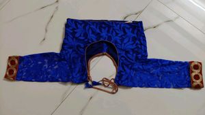 Blue Embroidered Blouse
