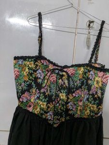 Floral Corset Mini Dress