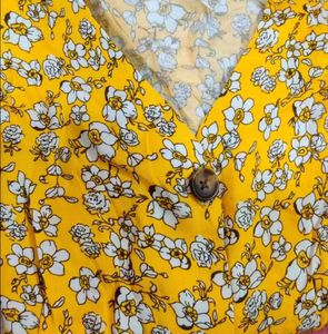 Floral Printed Peplum Top