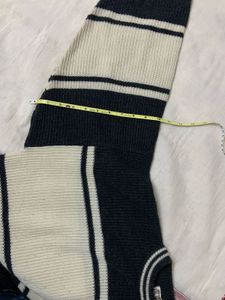 Oversized Striped Knit Sweater
