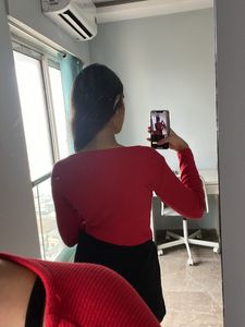 Red Full Sleeve Top