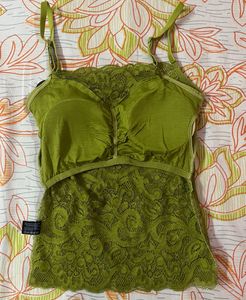 Lace Camisole with Inbuilt Bra