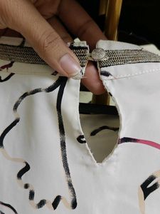 Floral Print Chiffon Top