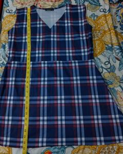 Blue Plaid Dress