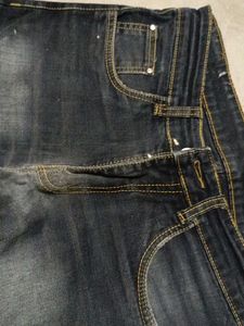 Dark Blue Denim Jeans