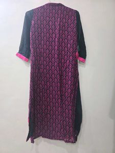 Black And pink Suit Set