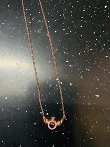 Angel Rose Gold Pendant With Chain