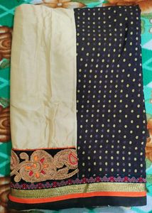 Chanderi Silk Saree With Blouse