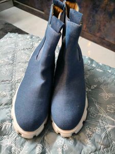 Brand new with boxes Blue Chunky Platform Boots
