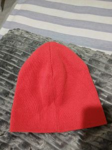 Elle Red Knit Beanie Hat