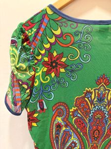 Beautiful Boho Floral Print EmbellishmedTop