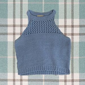 SALE vintage blue knit top