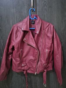 Burgundy Leather Jacket