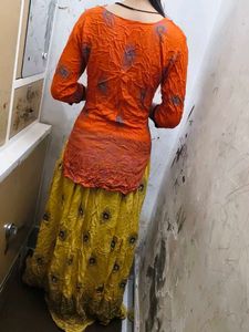 Ethnic Top and Skirt Set