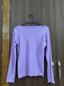 Lilac Long Sleeve Top