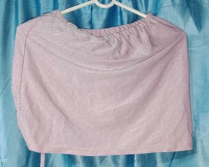 Sparkly Lavender Mini Skirt