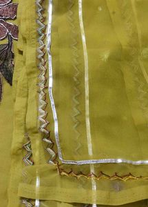 zardozi patch work Elegant pure georgette suit