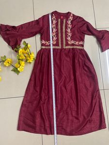 Cottinfab Maroon Kurta Set