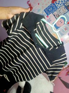 Cute Striped/Ruched Top