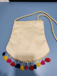 Handmade Embroidered Bird Traditional Purse