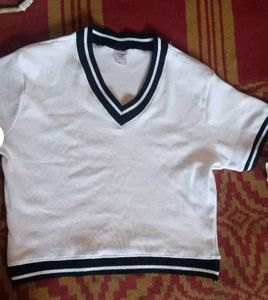 White V-Neck T-Shirt