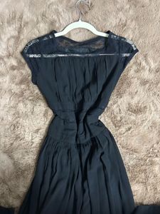 Maxi Black Dress With Slit