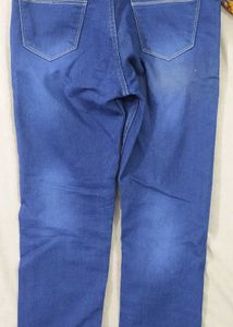 Jeans For Mens In Blue Colour And White Shade