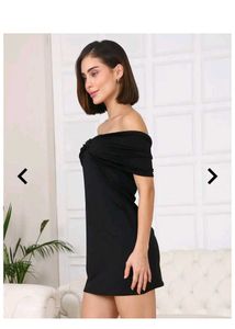 Shein Draped Off Shoulder Bow Detail MiniBodycon D