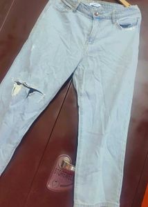 Light Blue Capri Jeans For Girl Or Woman 32 Waist