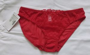Vibrant Red Netted Panty