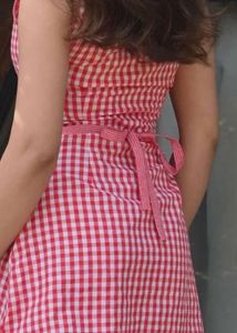 Red Gingham Sundress with Bow