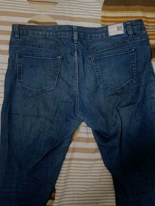 Blue Straight Leg Jeans