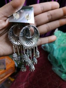 Oxidised Earring