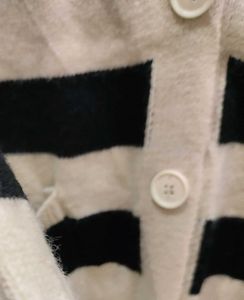 cardigan black+ white 38-46