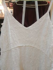 White Flowy Sundress