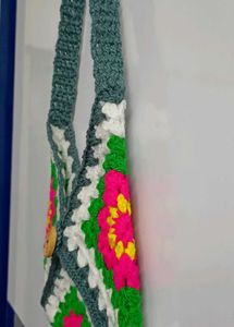 Crochet 🧶 Floral Sling Bag