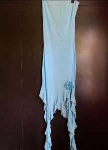 Newme asia ruffle blue dress 🐬