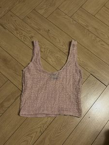 Pink Crochet Lace Top