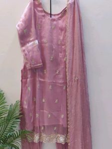 Partywear Designer Kurti Set With Dupatta