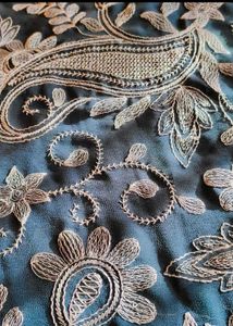 Elegant Embroidered Sari