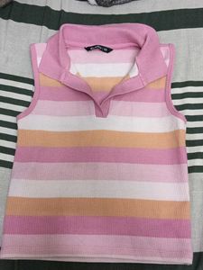 Striped Sleeveless Top
