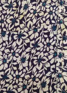 Blue 💙 Printed Skirt With Elastic And Adjustable