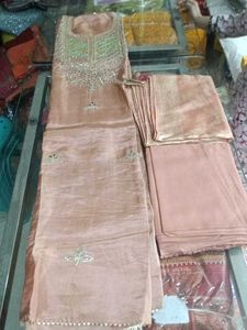 Elegant Peach Salwar Kameez Set