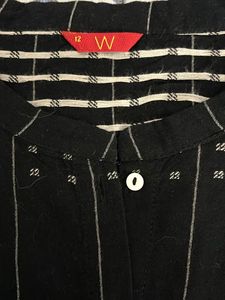 Striped Black Kurta Set